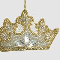 Versailles Beaded Crown Hanging Decoration