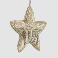 Celine Velvet Star Tree Decoration Light Pink