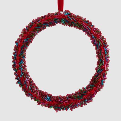 Beaded Hanging Wreath