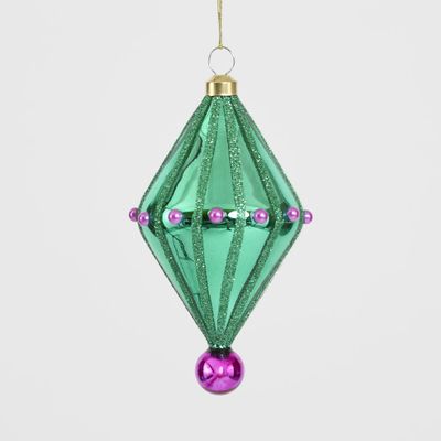 Carnivale Diamond Tree Decoration Emerald