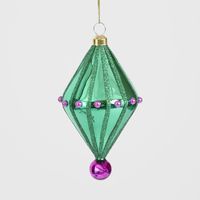 Carnivale Diamond Tree Decoration Emerald