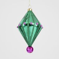 Carnivale Diamond Tree Decoration Emerald