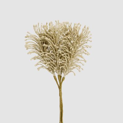 Glitter Fern Bunch Champagne