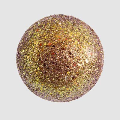 Glinting Bauble Decoration Orange