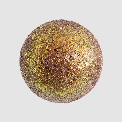 Glinting Bauble Decoration Orange