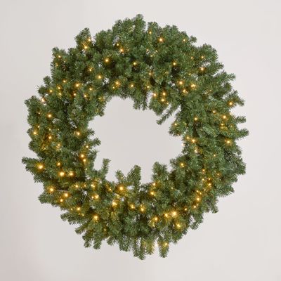 Green Wreath with 190 LED 120cm