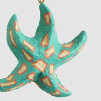Mache Starfish Hanging Decoration