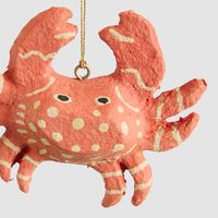 Mache Crab Hanging Decoration
