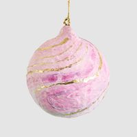 Mache Bauble Pale Blue