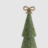 Tiffany Bow Gem Cone Tree Small Green
