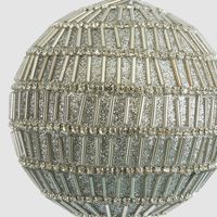 Bugle Bead Bauble Silver