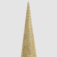 Bugle Bead Cone Tree Gold
