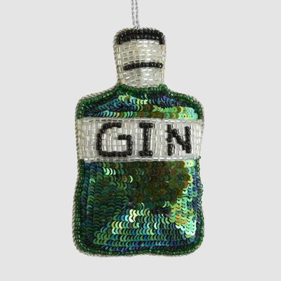 Gin Time! Beaded Hanging Decoration