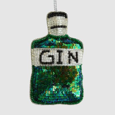 Gin Time! Beaded Hanging Decoration