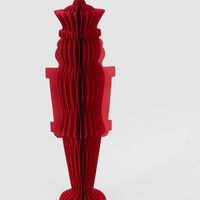 Paper Nutcracker Red