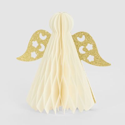 Paper Angel With Gold Wings