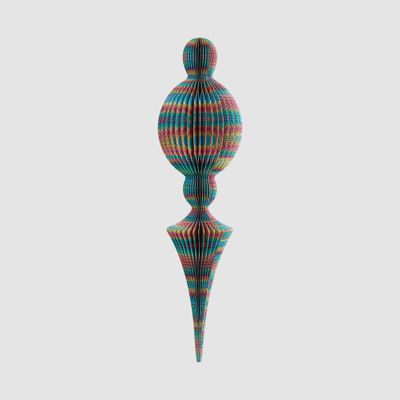 Paper Jousting Finial Decoration Multi Colour