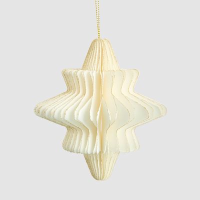 Paper Star Decoration Small White