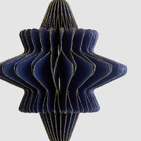 Paper Star Decoration Small Blue