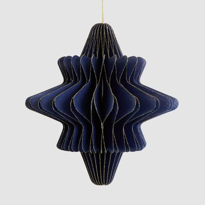 Paper Star Decoration Large Blue