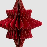 Paper Star Decoration Large Red