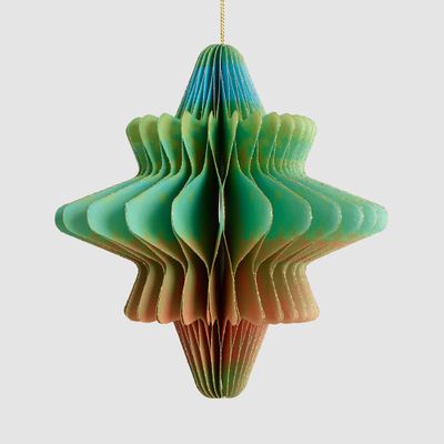 Paper Star Decoration Large Multi Colour