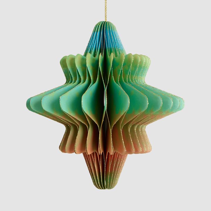 Paper Star Decoration Large Multi Colour