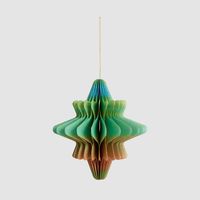 Paper Star Decoration Large Multi Colour