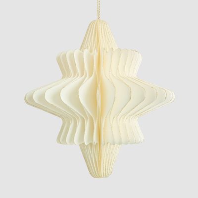 Paper Star Decoration Large White