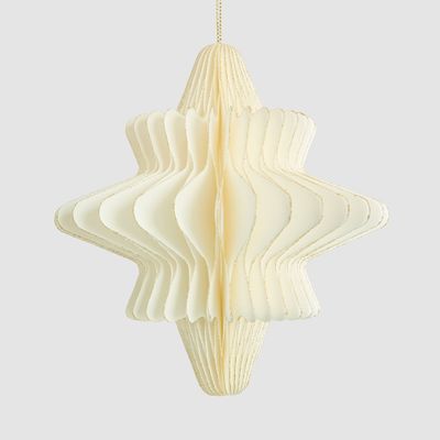 Paper Star Decoration Large White