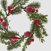 Berry and Leaf Candle Ring