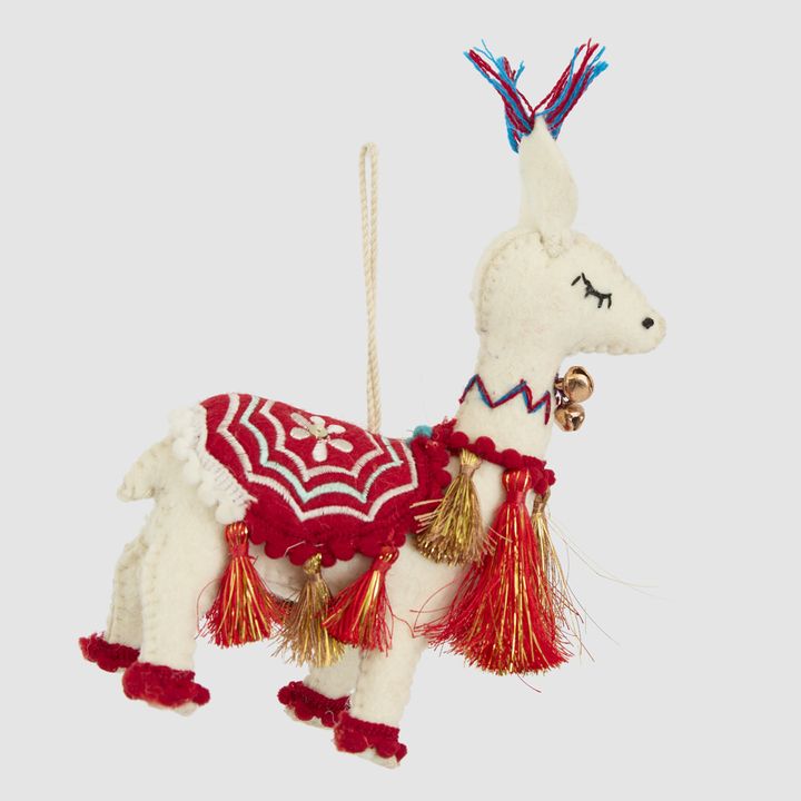 Marrakech Saddled Llama Decoration