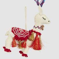Marrakech Saddled Llama Decoration