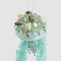 Fancy Jelly Fish Hanging Decoration Teal