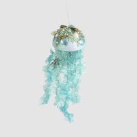 Fancy Jelly Fish Hanging Decoration Teal