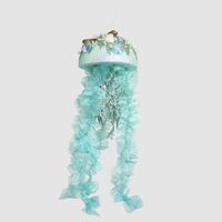 Fancy Jelly Fish Hanging Decoration Teal