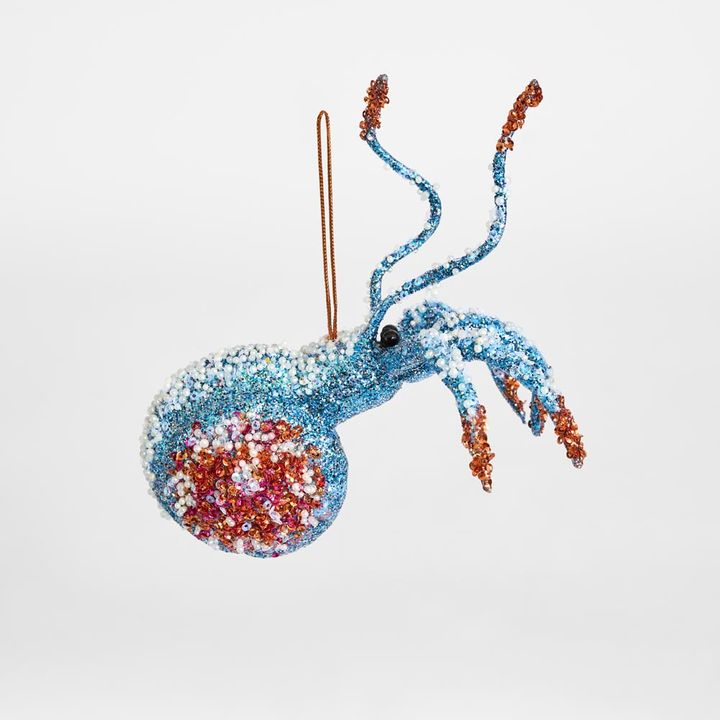 Ziggy Hermit Crab Tree Decoration Blue