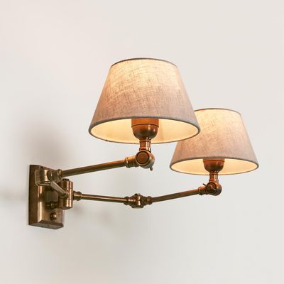 Worcester Wall Light Base Antique Brass