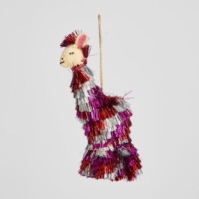 Shaggy llama Hanging Tree Decoration