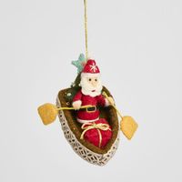 Santa in Boat Felt Hanging Decoration