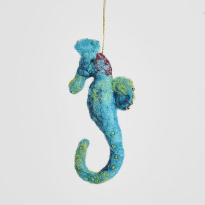 Felt Seahorse Hanging Decoration