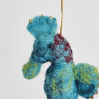 Felt Seahorse Hanging Decoration