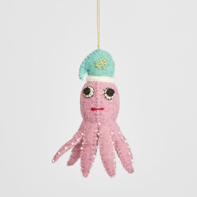 Felt Octopus Hanging Decoration