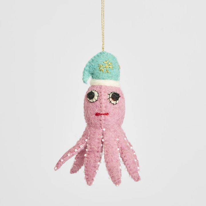 Felt Octopus Hanging Decoration