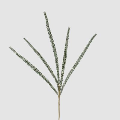 Glitter Leaf Spray Green