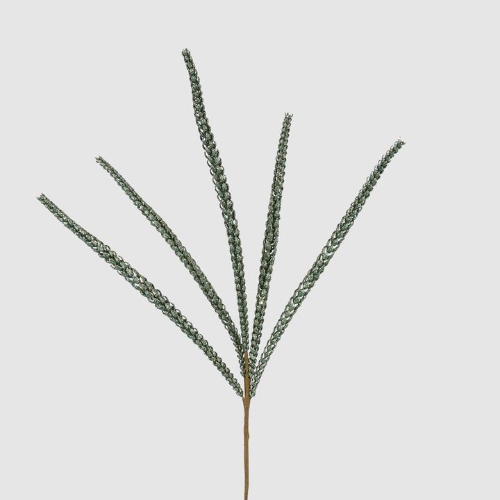 Glitter Leaf Spray Green