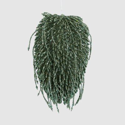 Hanging Glitter Banksia Head Green