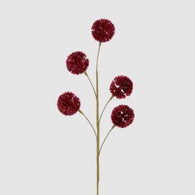 Glitter Pompom Spray Red