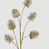 Glitter Pinecone Spray Gold