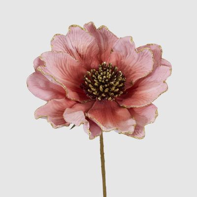 Glitter Peony Stem Pink